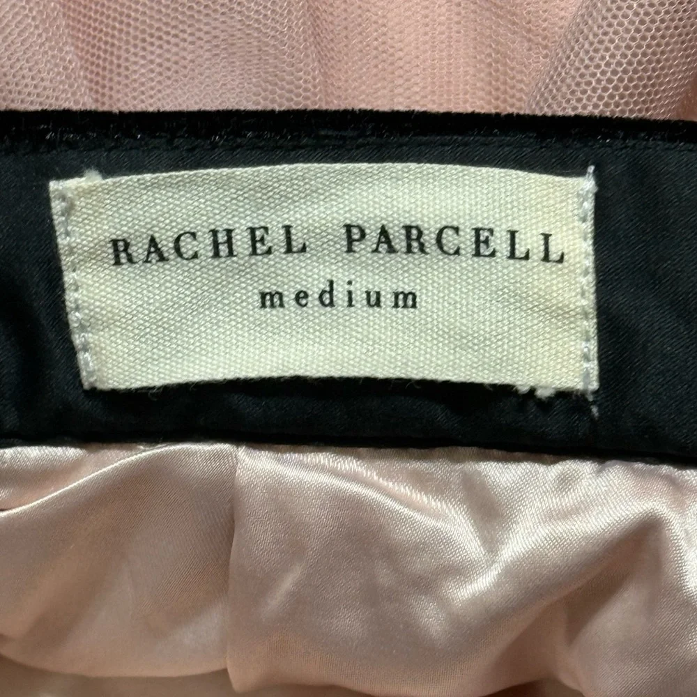 Rachel Parcell Whimsical Black Lace and Pink Tulle Midi Skirt Fully Lined Size M - Picture 5 of 8
